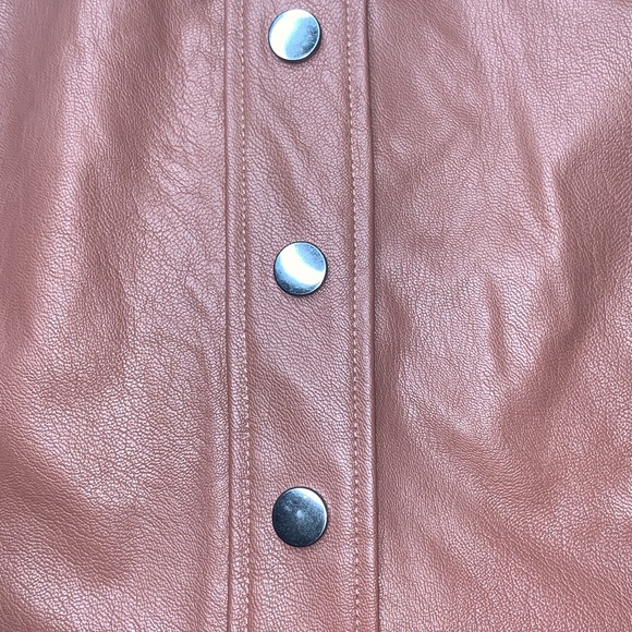 Ookie & Lala Faux Leather Skirt in Luggage. Small - Picture 5 of 12